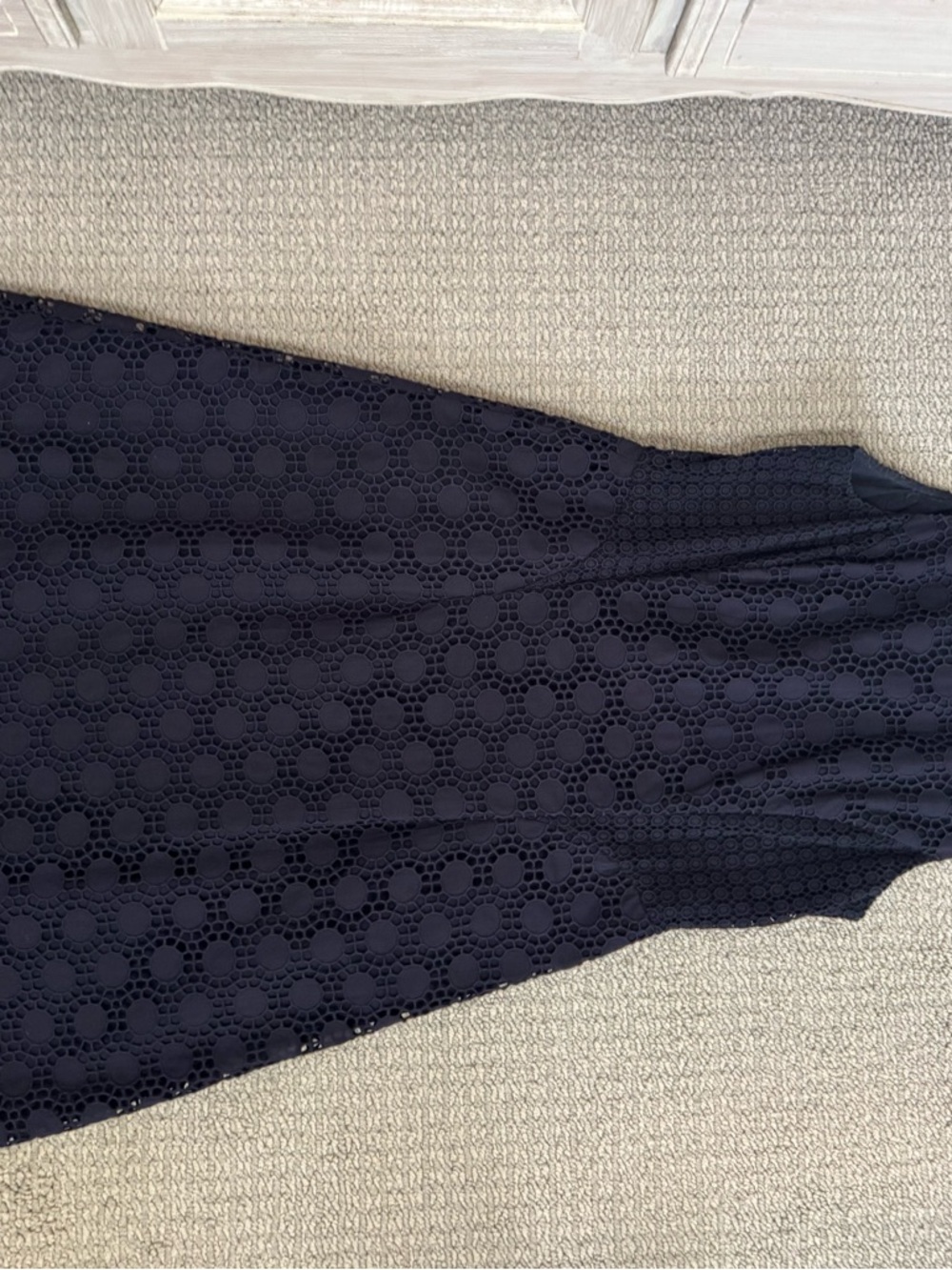 Tory Burch Black Eyelet Lace Dress